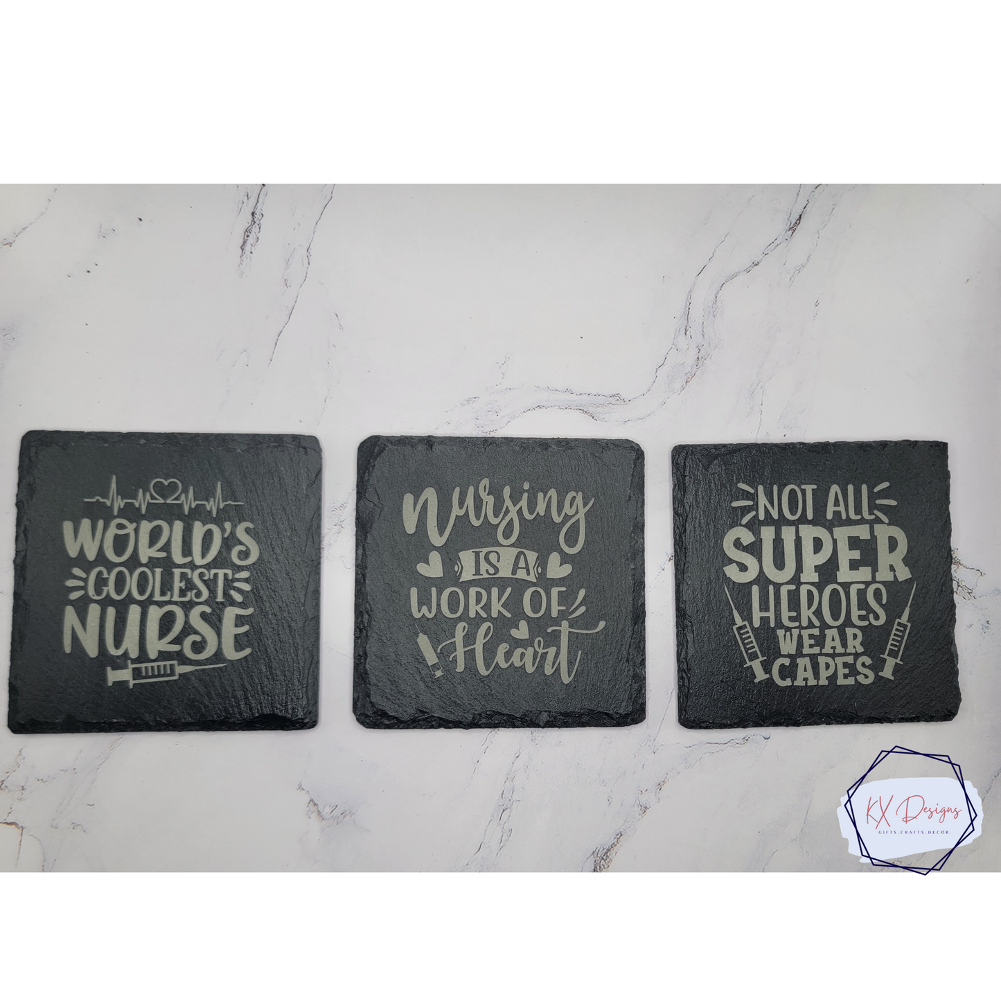 Nurse Slate Coasters