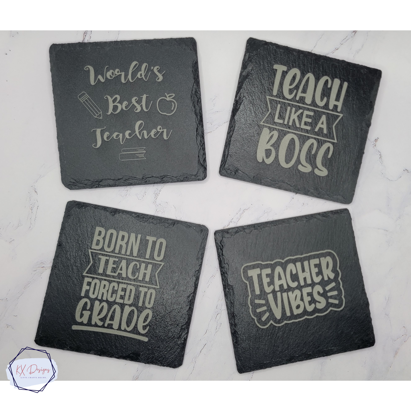 Teacher Slate Coasters