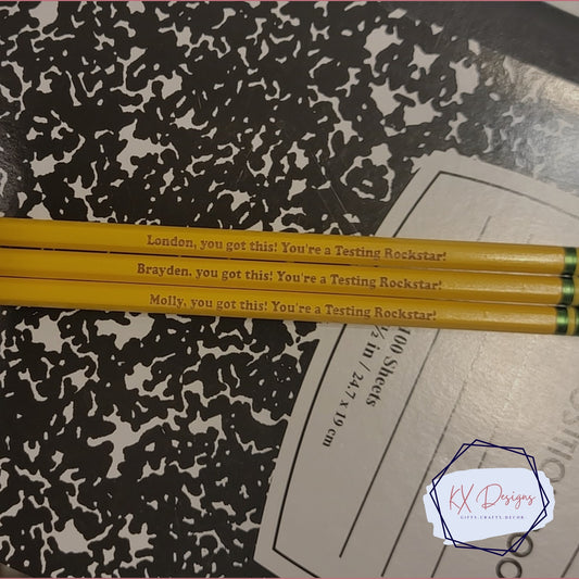 Personalized Pencils, Custom Laser-engraved pencils, from 5-pack to bulk