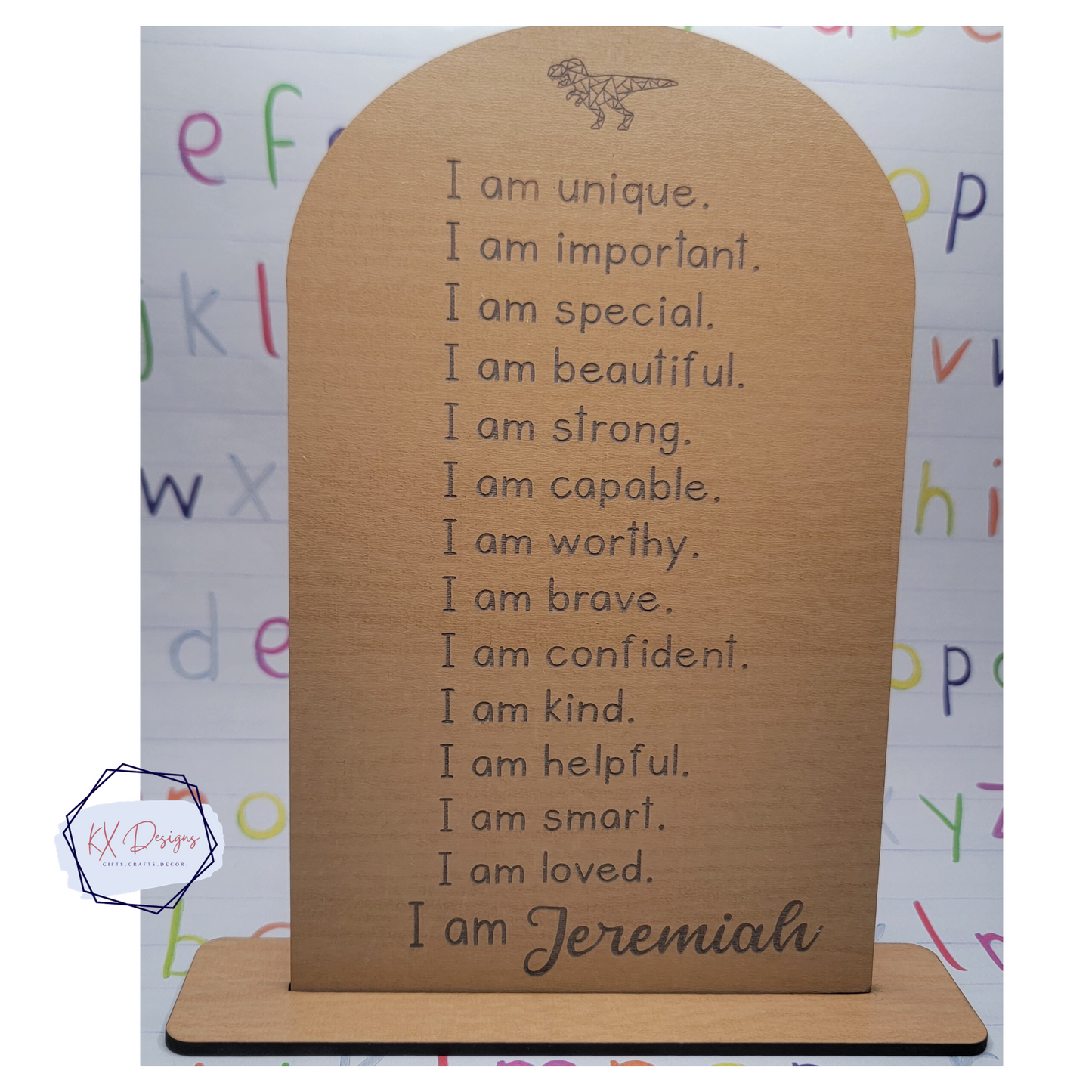 Personalized Affirmation Name Sign